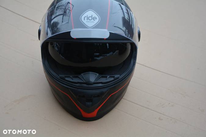 Kask motocyklowy z blenda  rozmiar XL Ride NOWY - 6