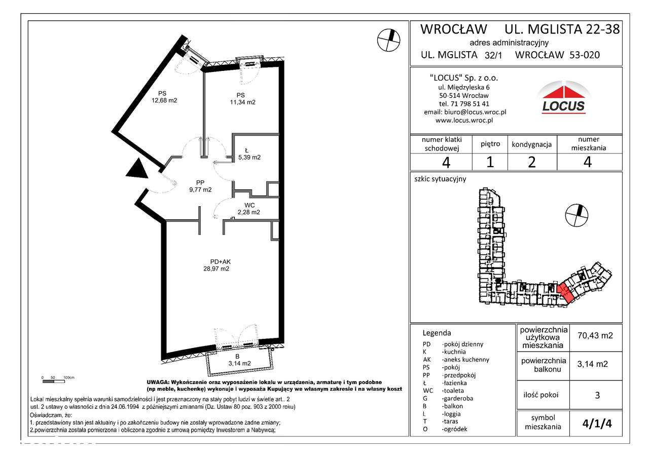 3-pokojowe mieszkanie przy Parku Krzyckim-0