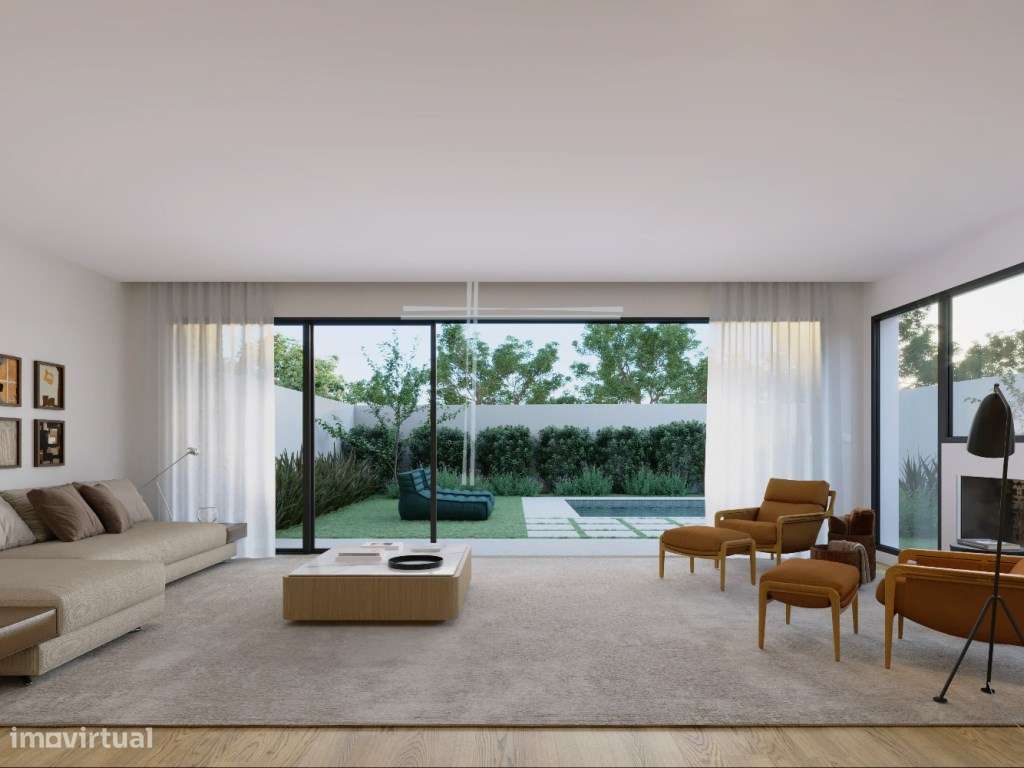 Moradia geminada T3, arquitetura contemporânea com piscina - Pêra - Grande imagem: 5/11