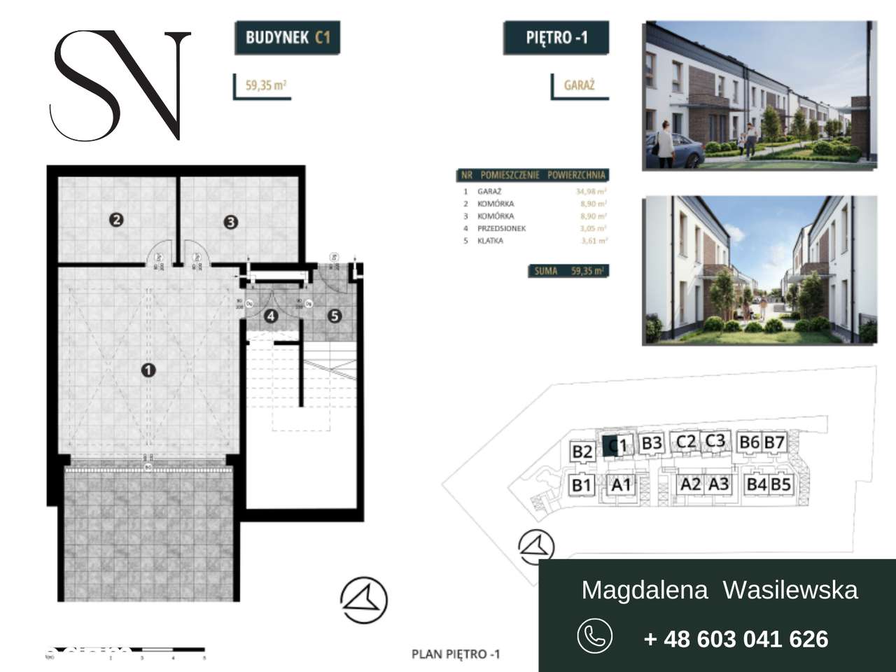 3 pokoje| wysokie sufity 2,90| garaż-3