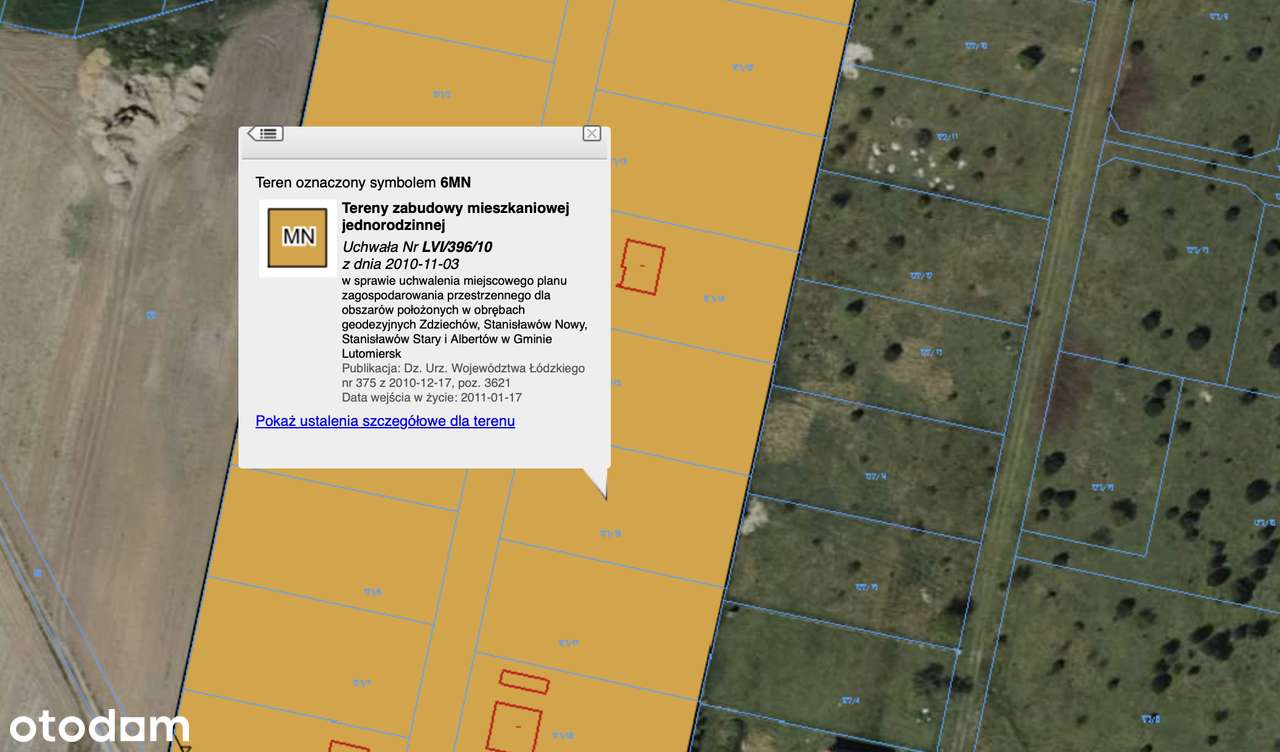 Działka budowlana 1260 m² | Cisza i spokój, gm. Lutomiersk-5