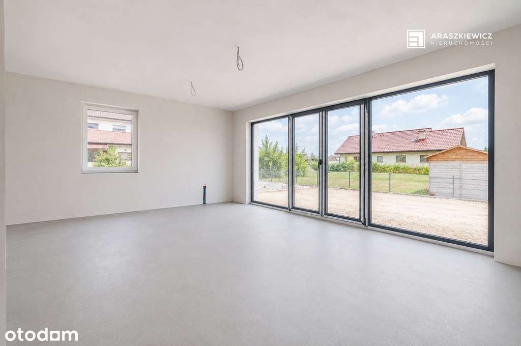 Nowoczesny dom 115,49 m² | Działka 360 m² | Pompa ciepła i rolety