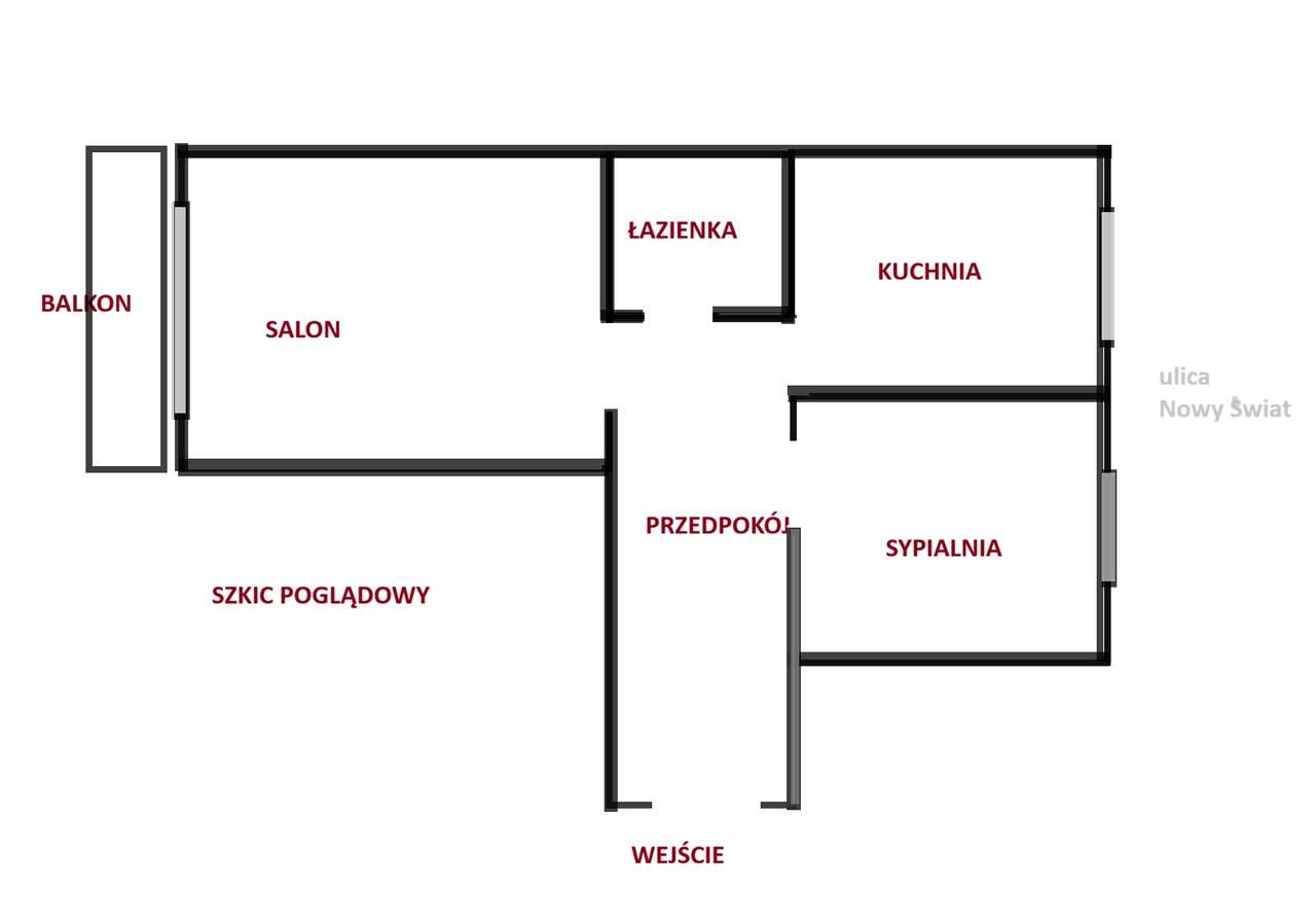 Nowy Świat 14 - Białystok - idealne 56 mkw - 2 pokoje z balkonem-13