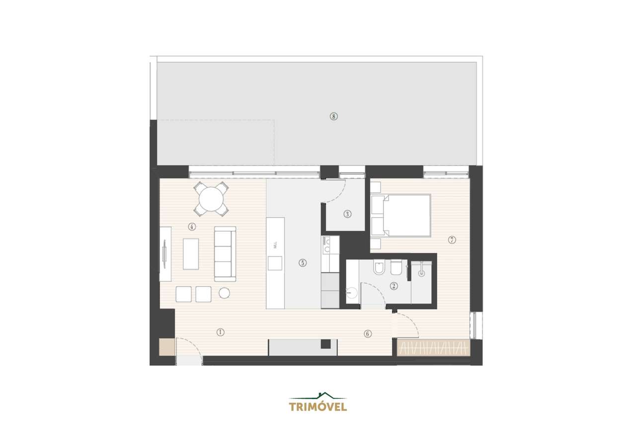 Apartamento T1 Venda em Canidelo,Vila Nova de Gaia-32