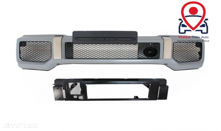 Bara Fata cu Extensie LED DRL Prelungire superioara si BullBar Bare Protectie compatibil cu Mercede - 4