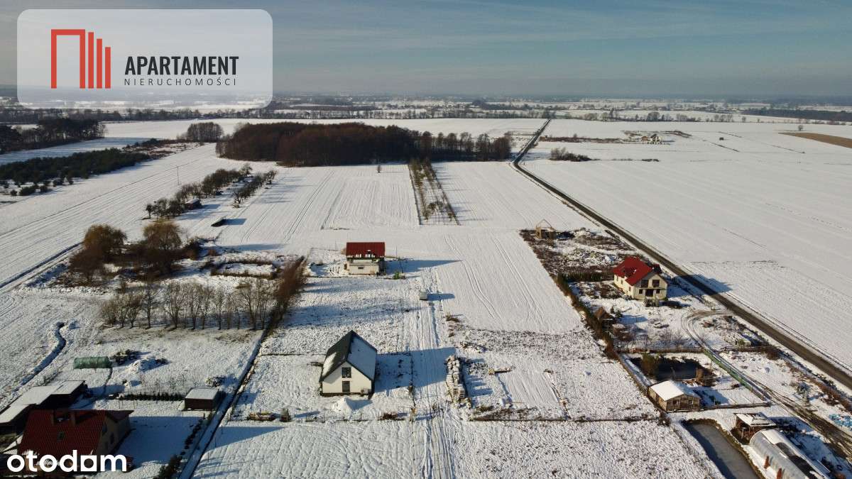 Działka k. Trzebnicy z gotowymi mediami! 902 m2!-2