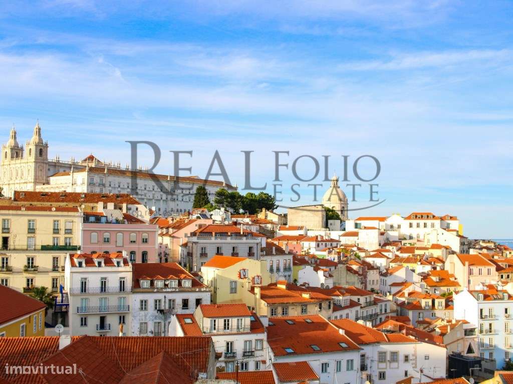 Apartamento T2-1 Duplex com varanda e vista rio na Ajuda-9