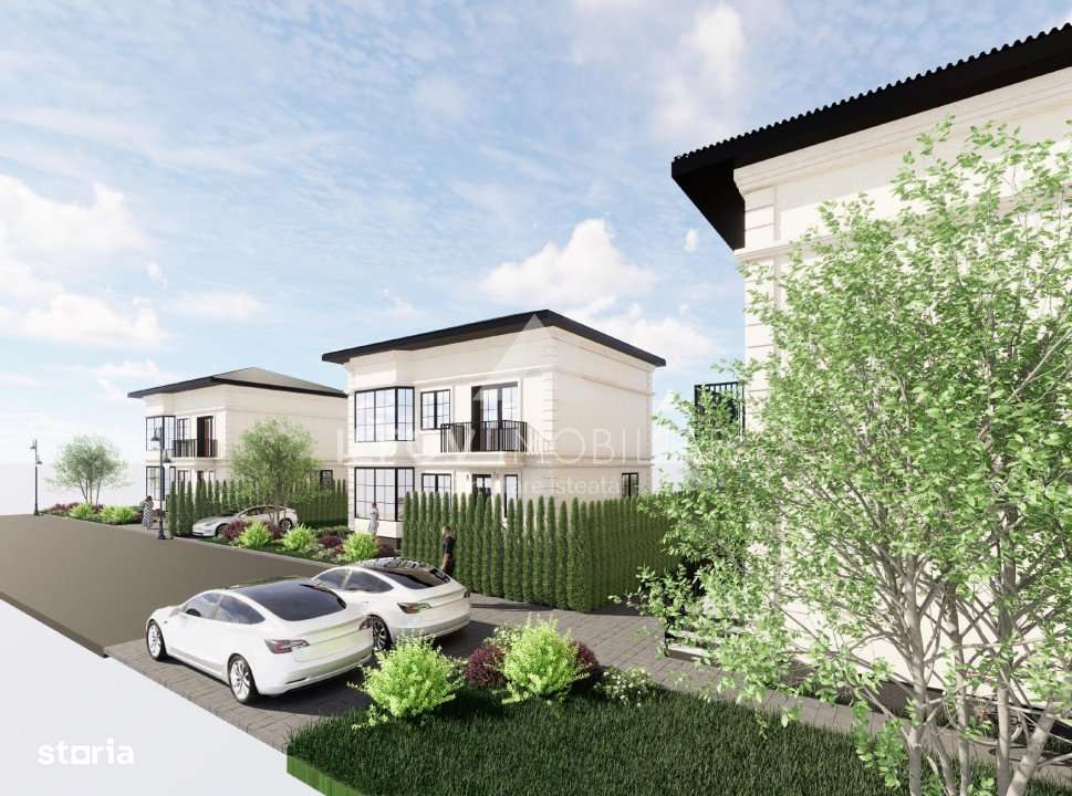 Vila superba P+1 Tunari 171mp, 4 camere, curte proprie, tigla ceramica-4