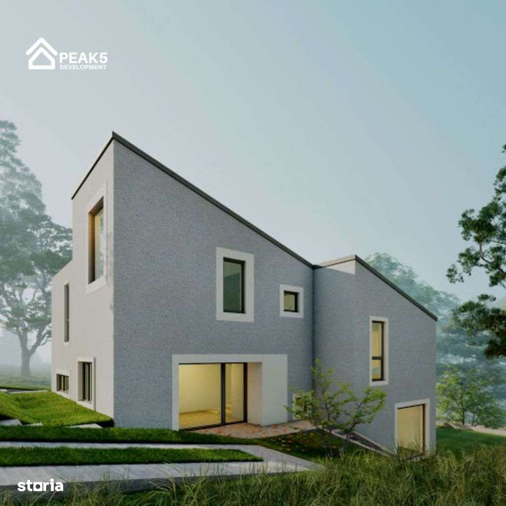 Casa cuplata cu design scandinav cu panorama CF obtinut.-3