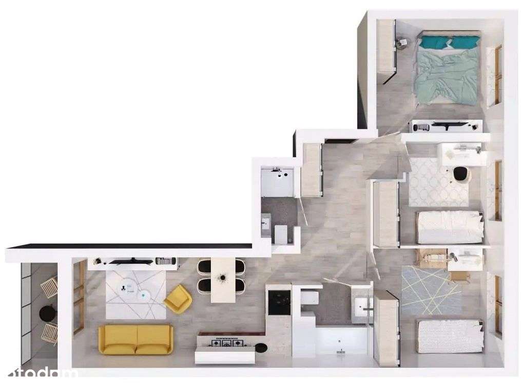 Słoneczne M4 z miejscem postojowym w garażu - Pełny obrazek: 2/5