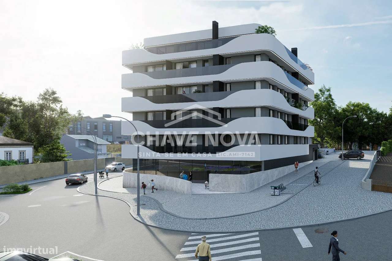 T3 Novo c/ 2 Lugares de Garagem na Trofa - Grande imagem: 2/16