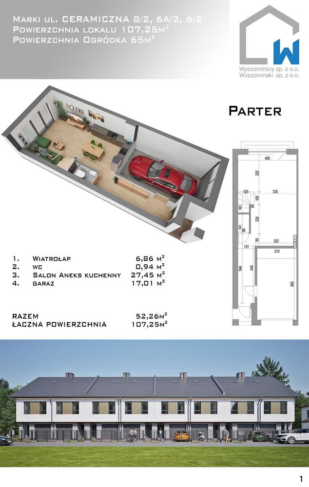 Środkowy segment 107,25m2 z garażem - Pełny obrazek: 4/14