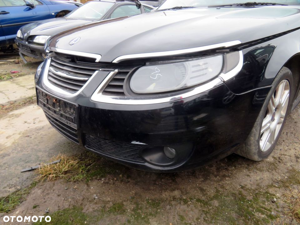 MASKA ZDERZAK BŁOTNIKI LAMPY 9-5 LIFT II 170  SAAB 2005-2010 CZARNY PRZÓD KOMPLETNY - 8