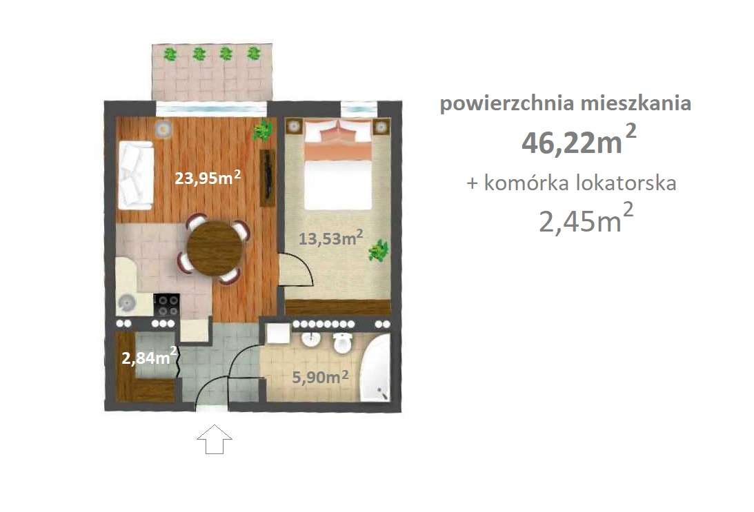 Mieszkanie 2-pokojowe w śródmieściu Kołobrzegu-10