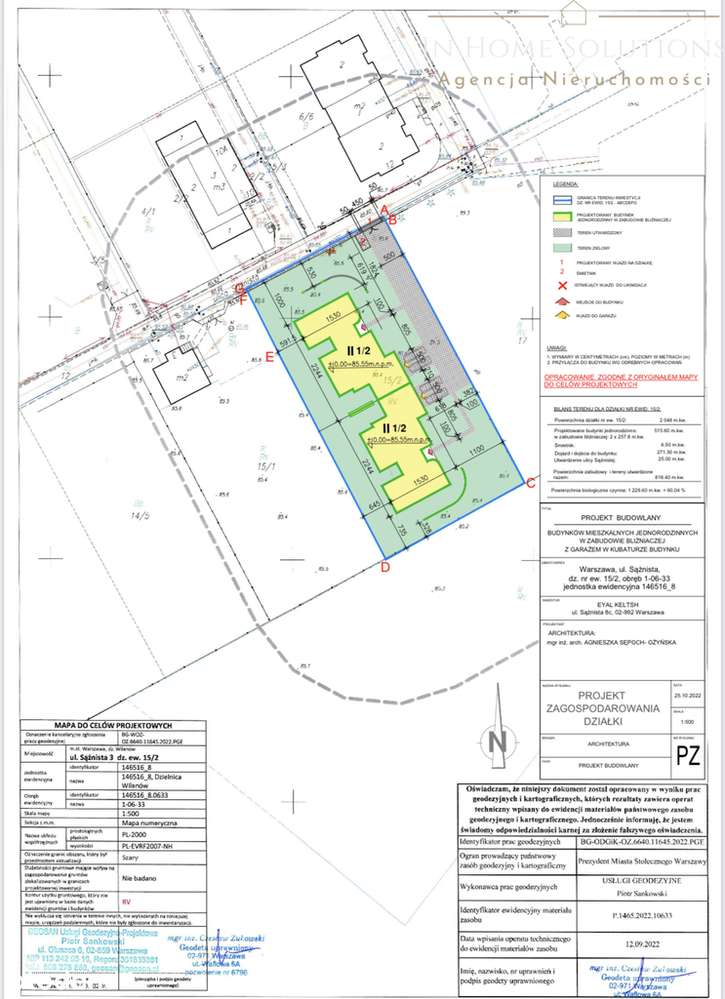 2046 m2 z pozwoleniem na budowę na 2 bliźniaki-6