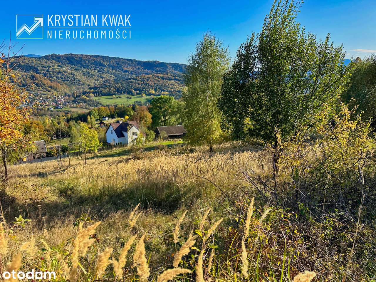 Małe widokowe działki w górach Jeleśnia Janiki-7