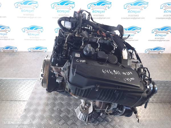 MOTOR COMPLETO 220 CDI 16V 170CV OM646811 646811 MERCEDES BENZ C W204 MOTOR ARRANQUE ALTERNADOR BIMASSA COMPRESSOR AR CONDICIONADO BOMBA DIREÇÃO TURBO INJETORES 2007-2015 - 2