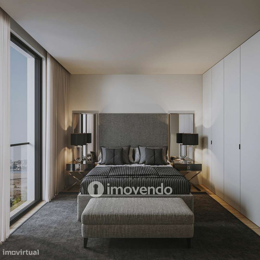 Apartamento T2 novo, com vista Rio, no Empreendimento D'Ouro Mar-9