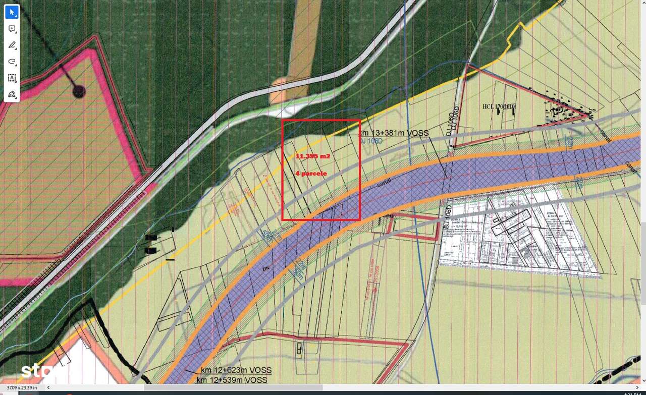 Teren 11350 m2 Sibiu, langa Padurea Dumbrava drum Sibiu-Cisnadioara-1