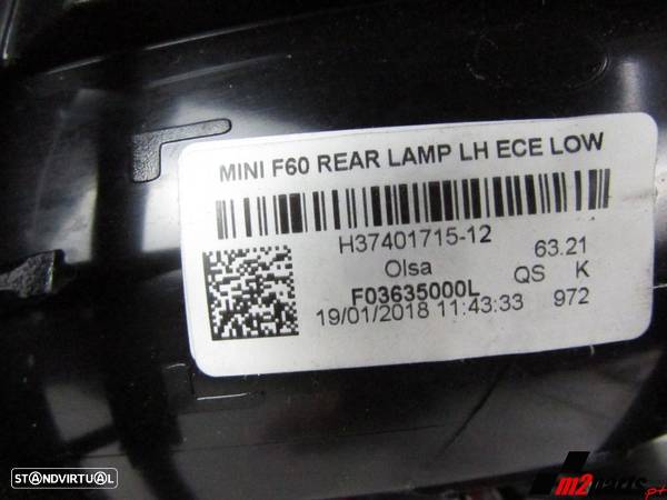 Farolim Esquerdo/Trás Seminovo/ Original MINI MINI COUNTRYMAN (F60) 63217401715 - 4