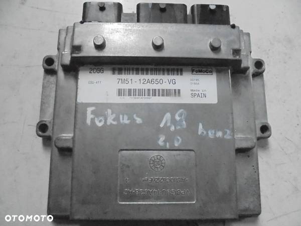 Fokus 1,8-2,0 benzyna sterownik silnika 7M51-12A650-VG - 1