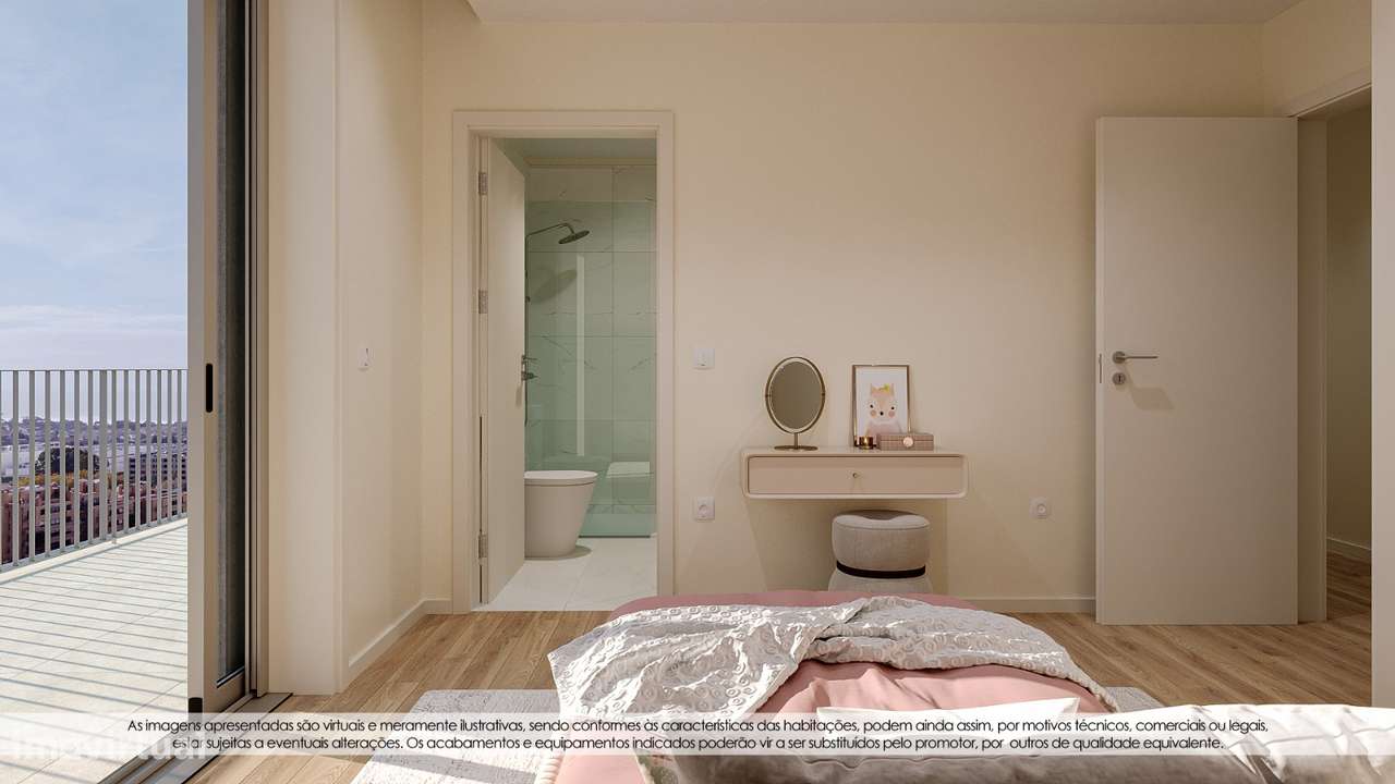 T2 Novo com Terraço (13,87m2) com vistas para o Parque em Canidelo.-19