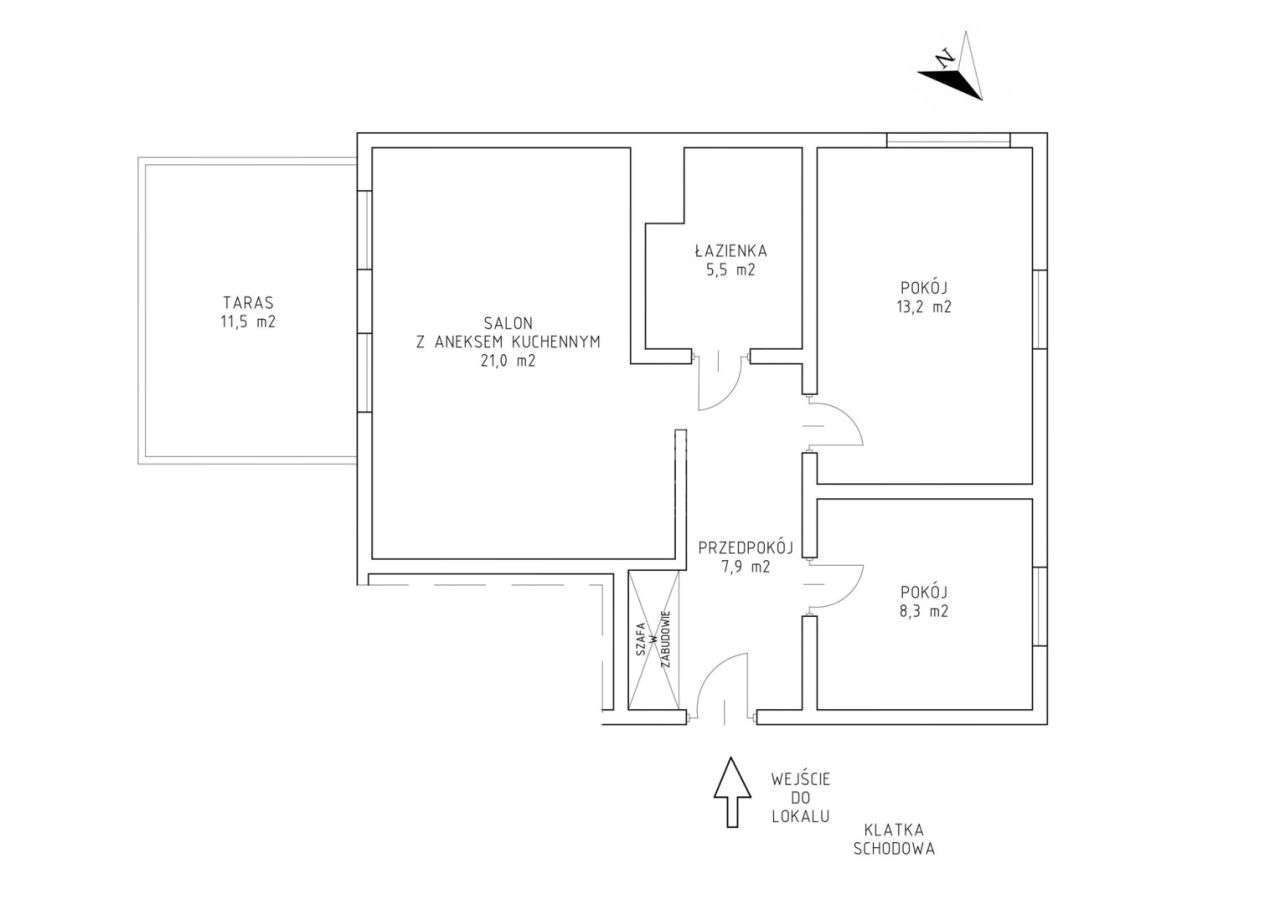 Rozładowe, 3 Pokoje, 56M2, Ogródek, M. Parkingowe-10