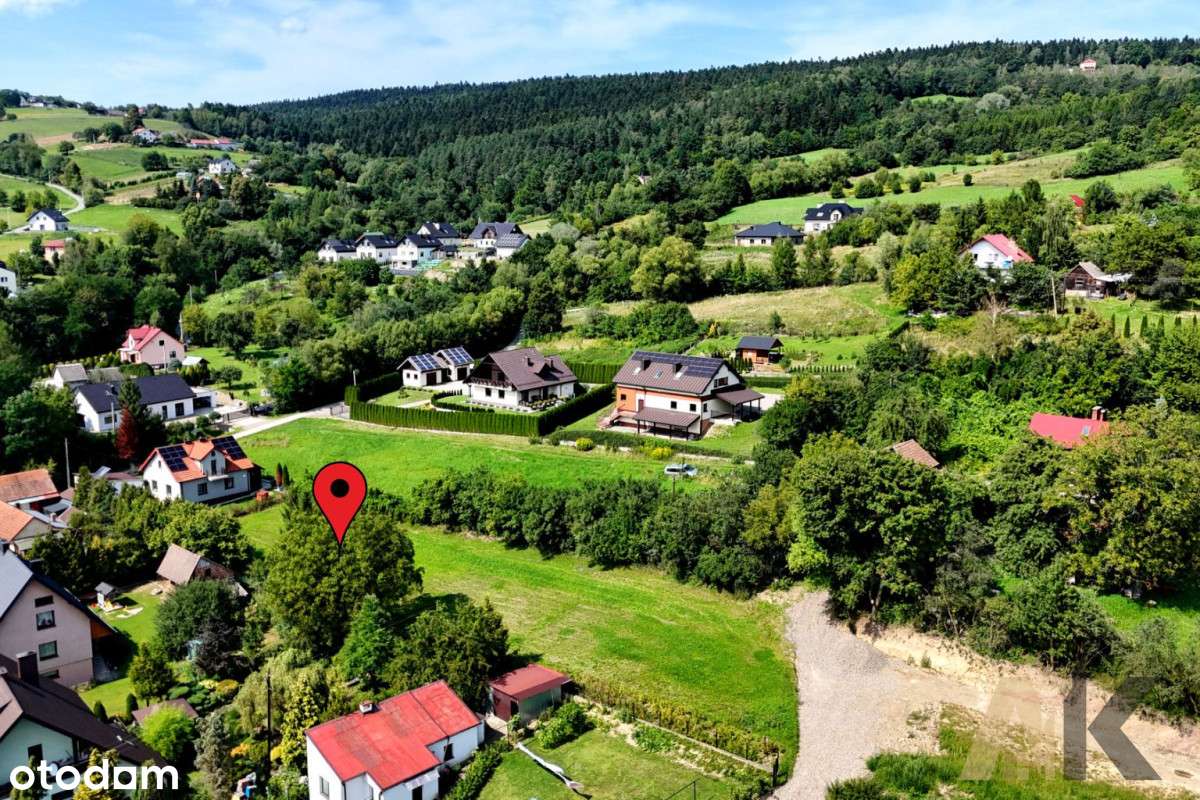 Działka budowlana 8 arów - Biczyce Dolne - Pełny obrazek: 5/20