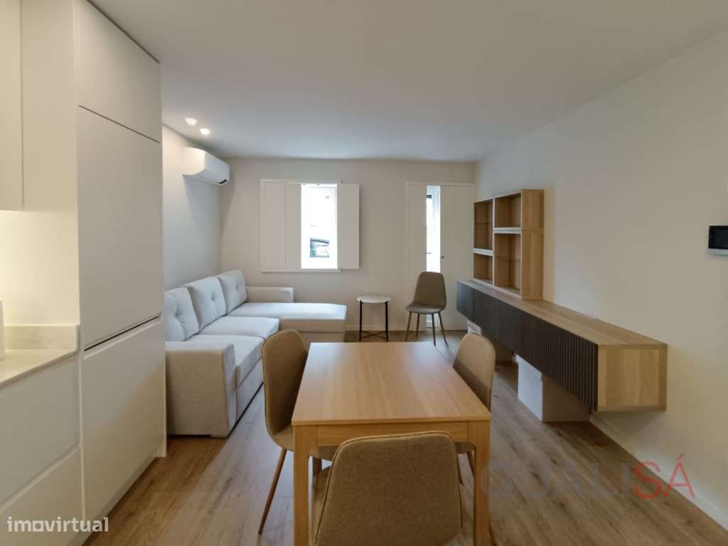 Apartamento T1 semi novo mobilado e com terraço localizado em S. Ví... - Grande imagem: 4/17