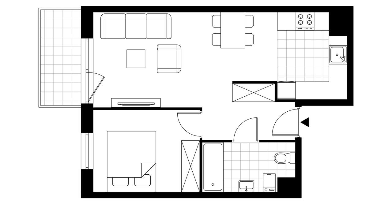 Sedina | apartament 2-pok. | B1.4.5 - Pełny obrazek: 4/9