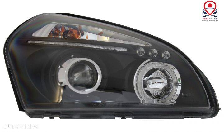 Faruri Angel Eyes Negre Tuning Hyundai Tucson 1 2004 2005 2006 2007 2 - 2