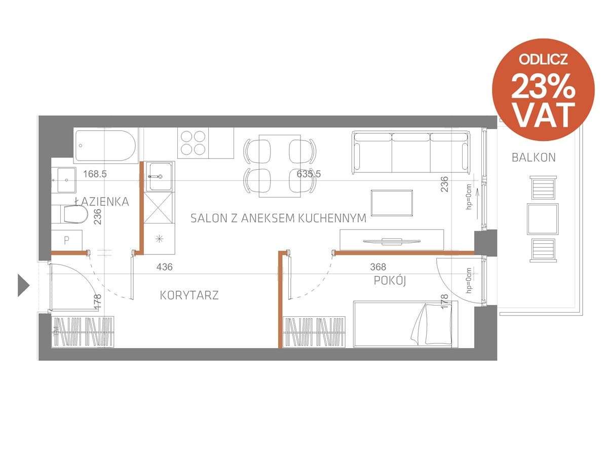 InCity - Apartament 22/U2 - Pełny obrazek: 2/17