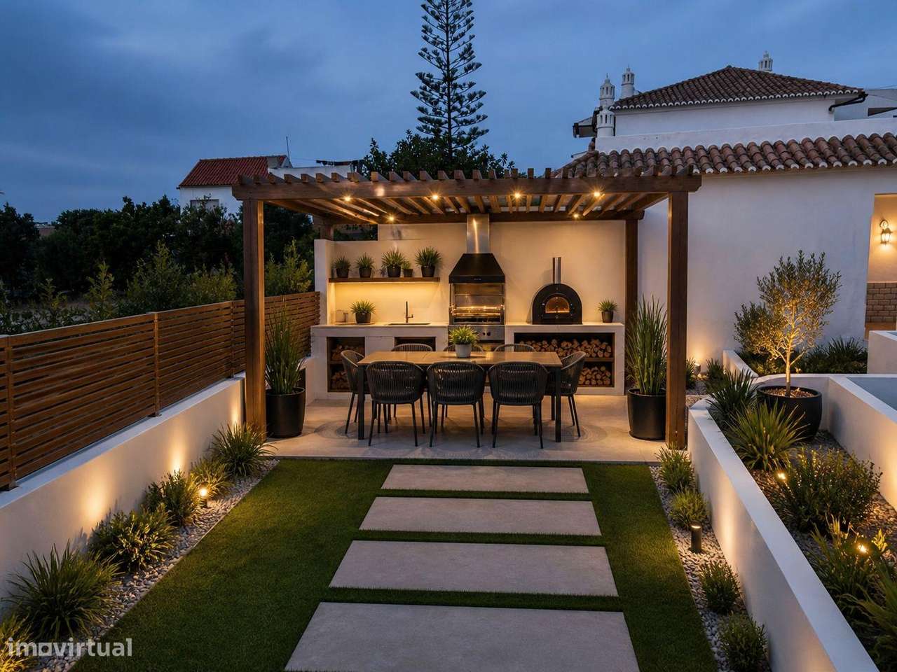 T2 Com Jardim E Grande Logradouro A 500M Da Praia