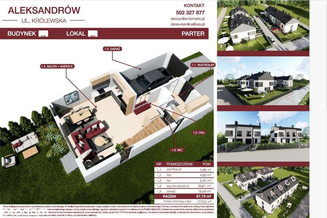 SEGMENTY w cichej okolicy 206 m2 z garażem - Pełny obrazek: 4/6