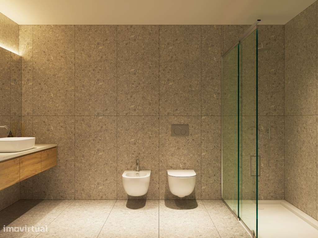 Moradia V3 Geminada com terraço e jardim, a 900 metros do mar-36