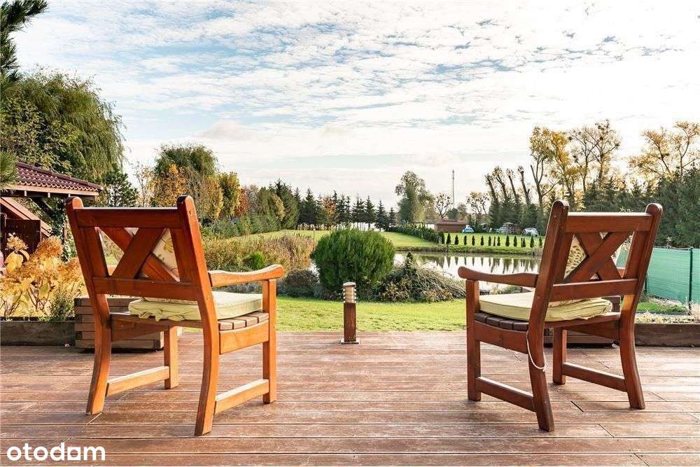 Dom nad jeziorem, z własną plażą!!!-17