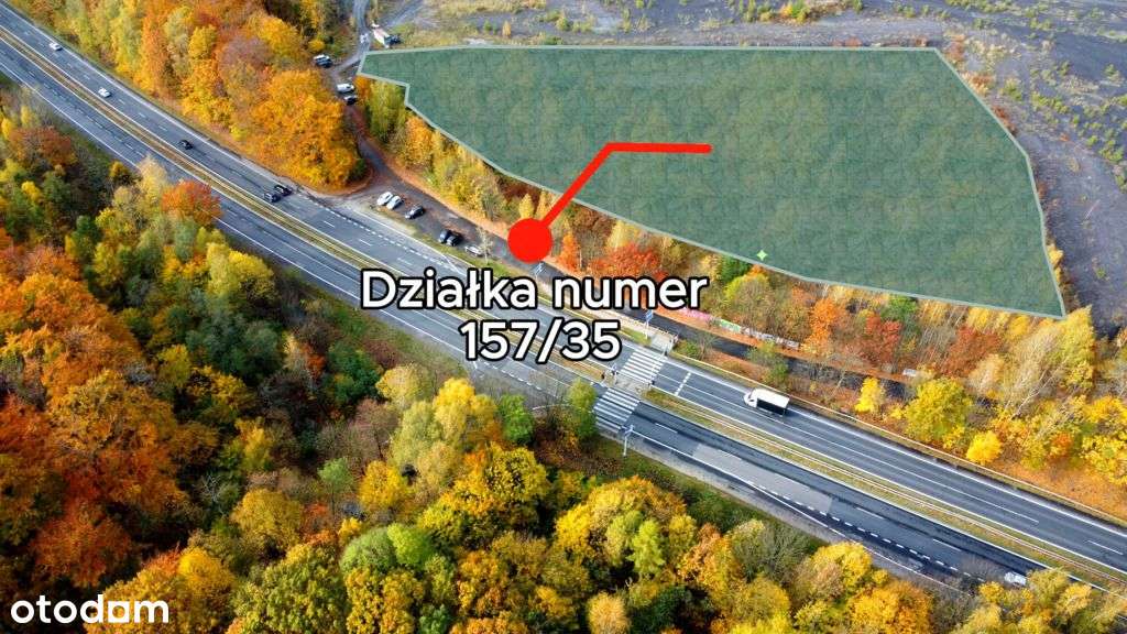 Działka intestycyjna przy trasie. Usł.-Handl.-1