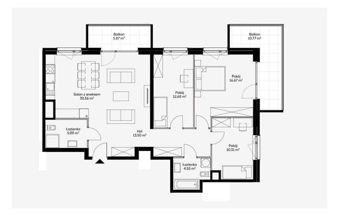 Atrakcyjny apartament opodal Dworca Zachodniego-1