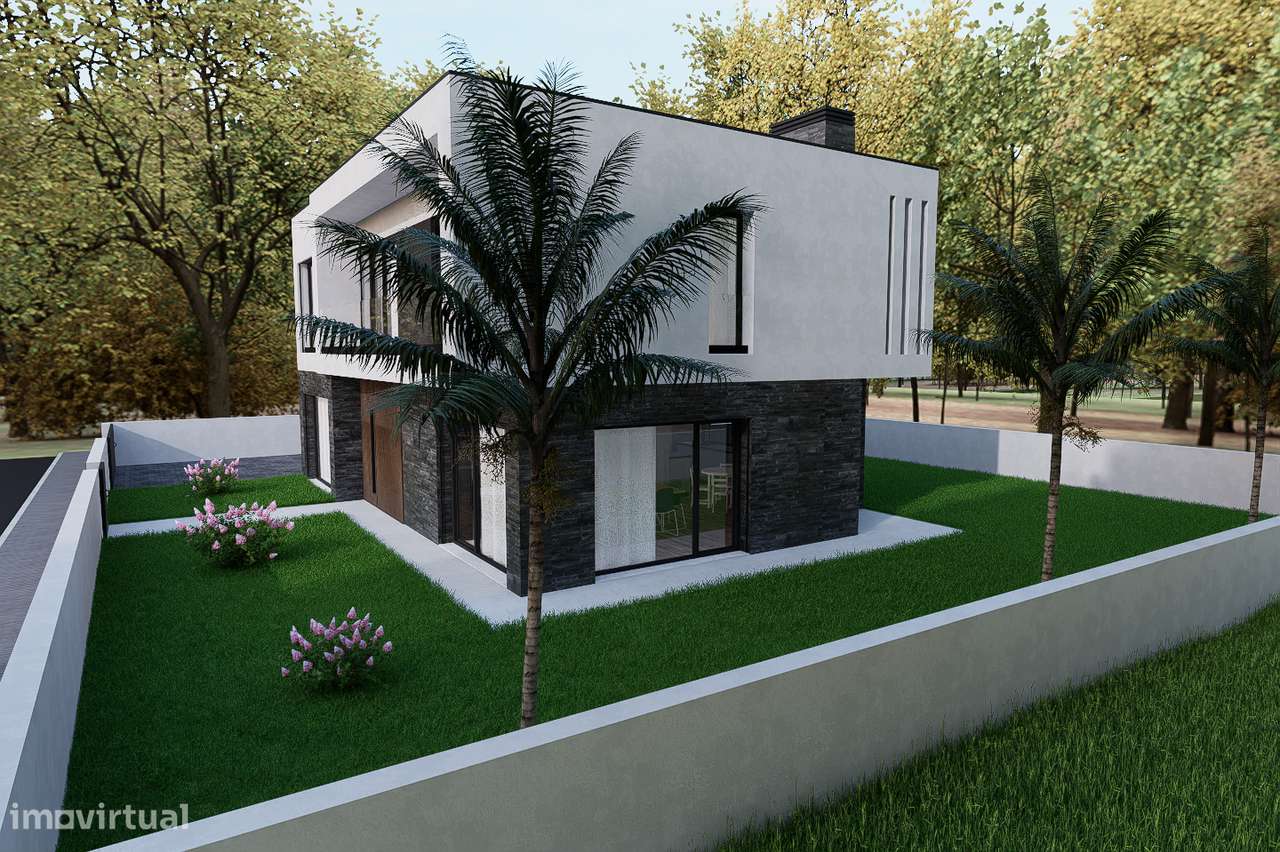 Brevemente: Moradia V4  r/c e 1º andar, estilo contemporâneo - Leiria - Grande imagem: 5/9