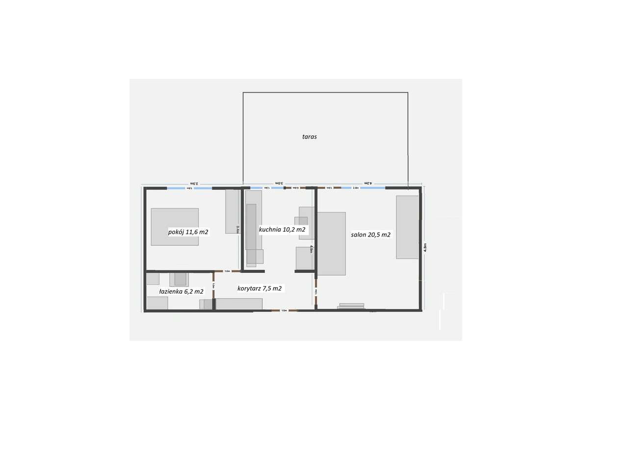 Jasne i nowoczesne 2-pokojowe z tarasem Zielonki Wiarusa - Pełny obrazek: 4/15