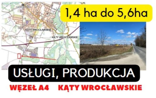 1,39ha do 5,6 ha -- węzeł A4 - Kąty Wrocławskie