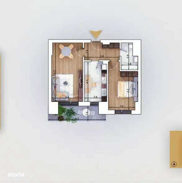 Super Oferta, Apartament 2 camere aproape de metrou Nicolae Teclu - Imagine principală: 1/1