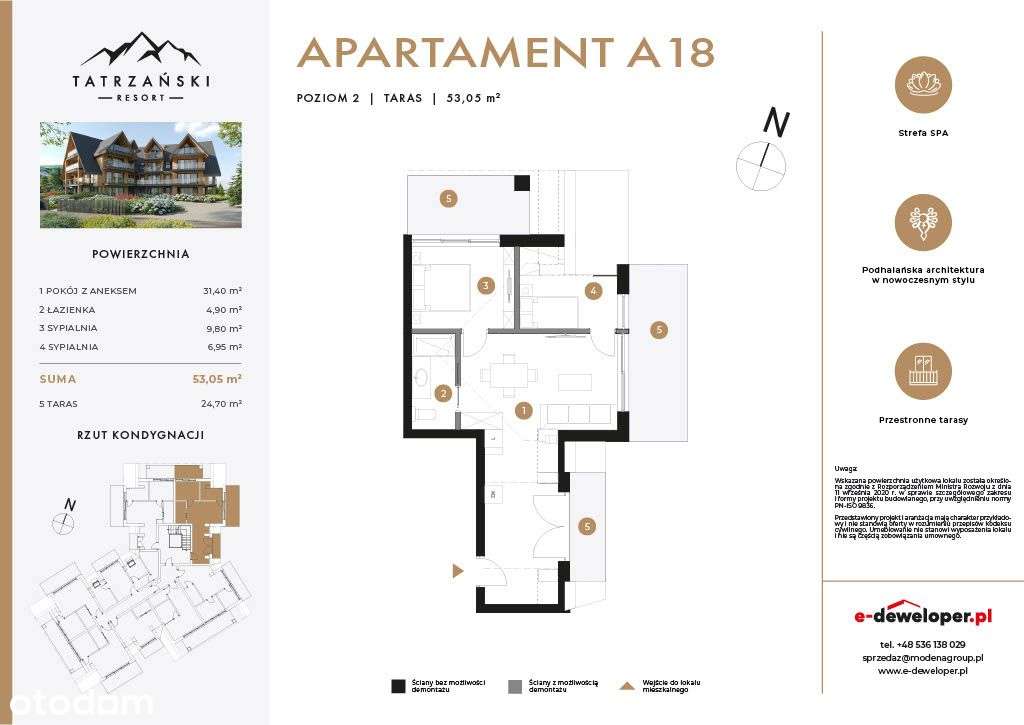 Tatrzański Resort Apartament A18 - Pełny obrazek: 4/11