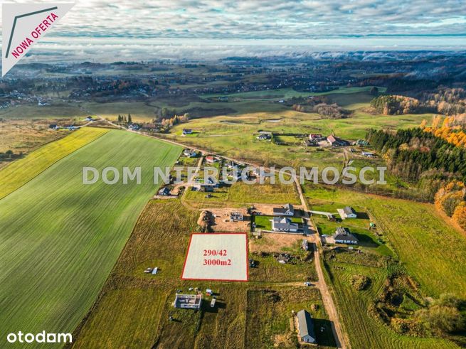 Pięknie położona działka w Jonkowie!