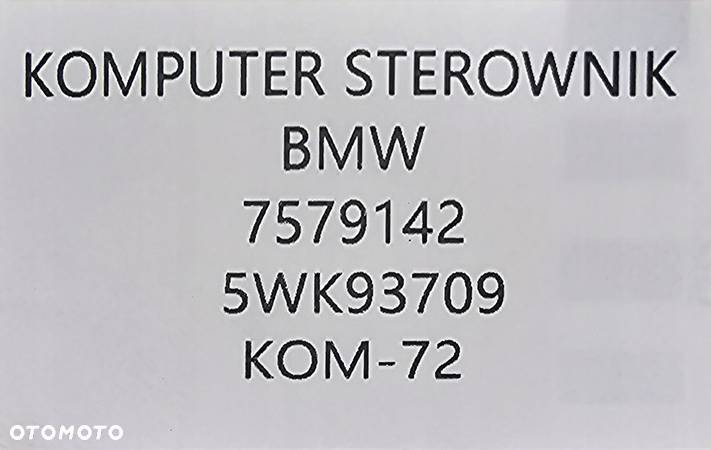 ORYGINALNY MODUŁ KOMPUTER SILNIKA BMW E60N / E61N - 7579142 - 5