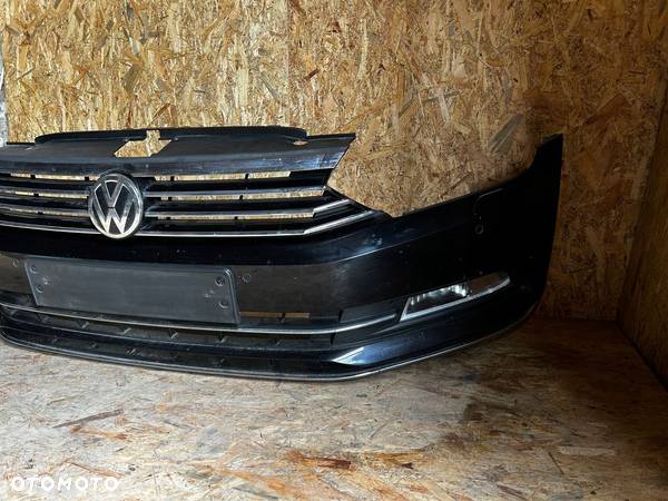 VW PASSAT B8 ZDERZAK PRZÓD KOMPLETNY LC9X 6 PDC - 3