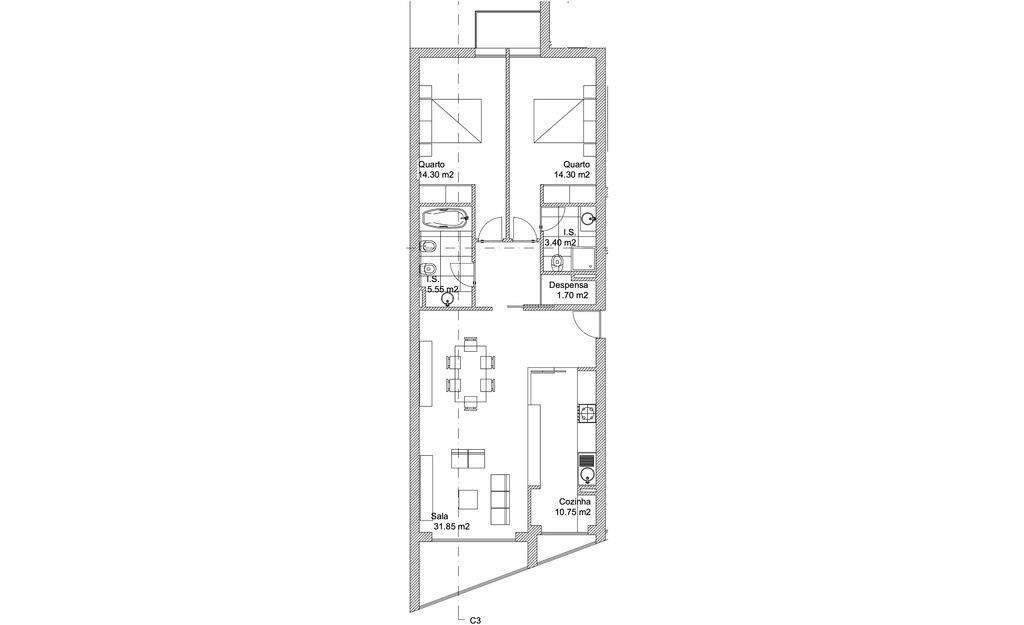Apartamento T2 em Apúlia e Fão - Grande imagem: 5/7