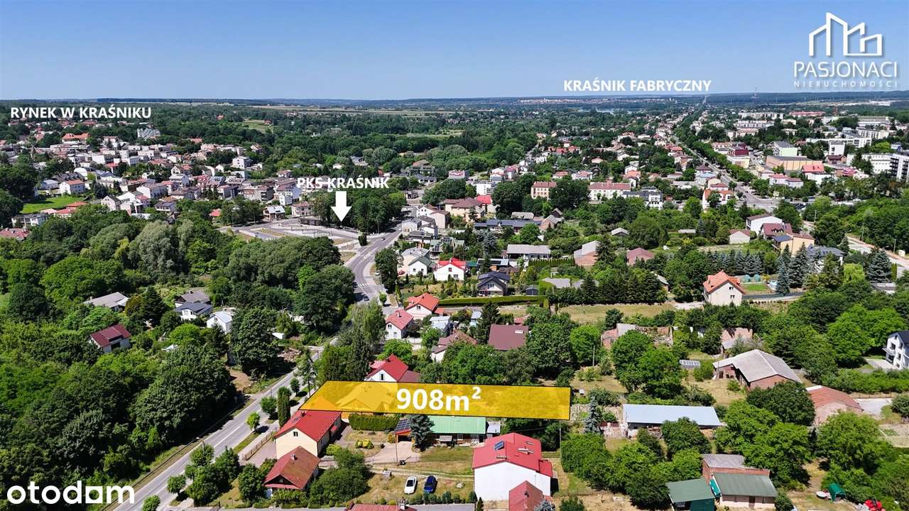 Działki z domem 800m od centrum Kraśnika!