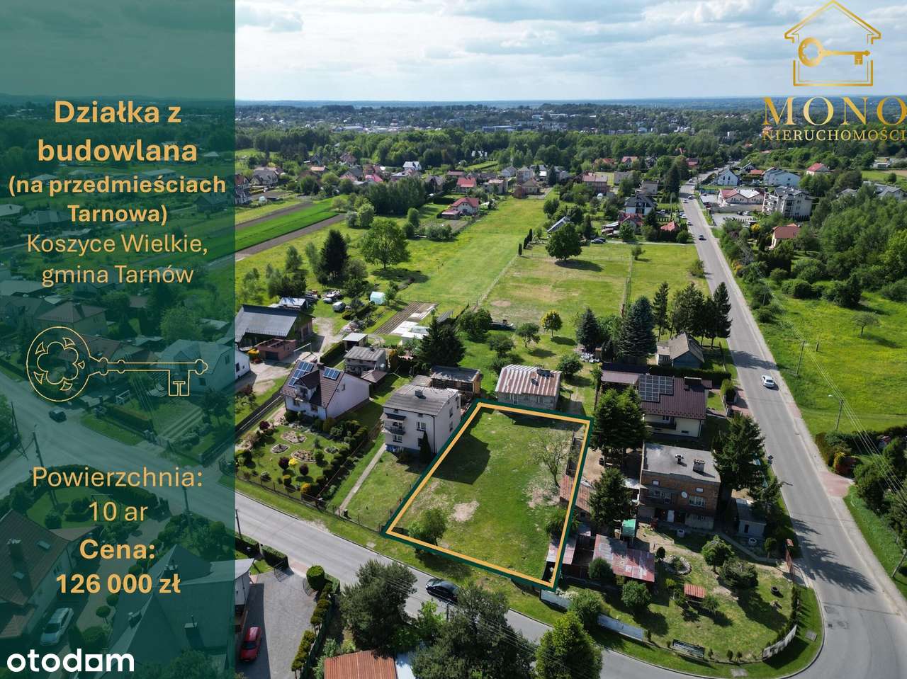 Działka mieszkaniowo-usługowa przednieścia Tarnowa.