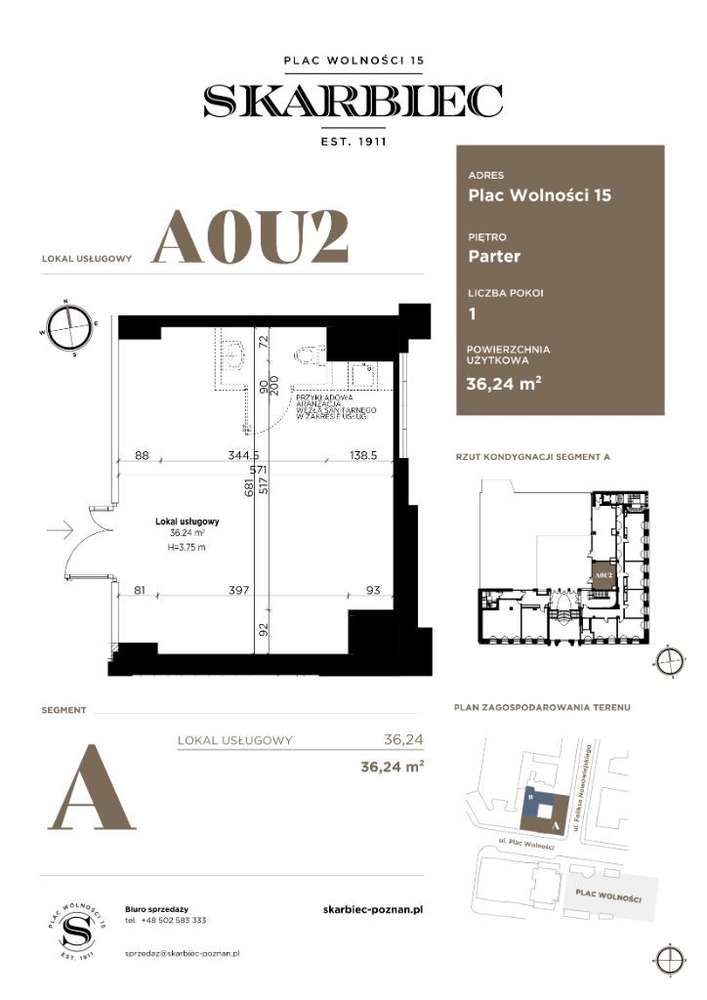 Skarbiec - Plac Wolności 15 | lokal usługowy A0.U2 - Pełny obrazek: 4/9